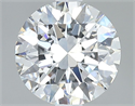 Natural Diamond 2.01 Carats, Round with Excellent Cut, F Color, SI1 Clarity and Certified by GIA