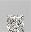 Natural Diamond 0.81 Carats, Princess with  Cut, J Color, VS2 Clarity and Certified by GIA