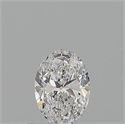 Natural Diamond 0.50 Carats, Oval with  Cut, D Color, VVS1 Clarity and Certified by GIA