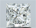 Natural Diamond 1.01 Carats, Princess with  Cut, J Color, VS1 Clarity and Certified by GIA