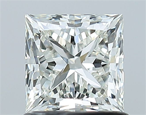 Picture of Natural Diamond 1.01 Carats, Princess with  Cut, J Color, VS1 Clarity and Certified by GIA