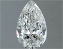 Natural Diamond 0.80 Carats, Pear with  Cut, H Color, SI1 Clarity and Certified by GIA