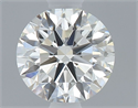 Natural Diamond 0.51 Carats, Round with Excellent Cut, I Color, VVS2 Clarity and Certified by GIA