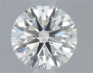 Picture of Natural Diamond 0.51 Carats, Round with Excellent Cut, I Color, VVS2 Clarity and Certified by GIA