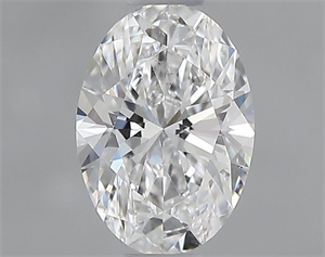 Foto Diamante Natural 0.50 quilates, Ovalado , Color E, claridad SI1 y certificado GIA de
