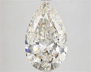 Picture of Natural Diamond 3.53 Carats, Pear with  Cut, I Color, SI2 Clarity and Certified by GIA