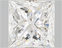 Natural Diamond 0.90 Carats, Princess with  Cut, F Color, VVS1 Clarity and Certified by GIA