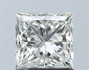 Picture of Natural Diamond 1.01 Carats, Princess with  Cut, J Color, VVS2 Clarity and Certified by GIA
