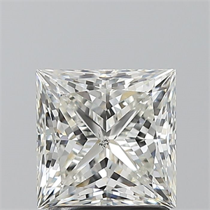 Picture of Natural Diamond 1.71 Carats, Princess with  Cut, H Color, SI2 Clarity and Certified by GIA