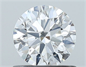 Natural Diamond 0.70 Carats, Round with Excellent Cut, E Color, VVS1 Clarity and Certified by GIA