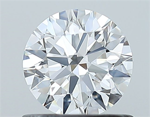 Picture of Natural Diamond 0.70 Carats, Round with Excellent Cut, E Color, VVS1 Clarity and Certified by GIA