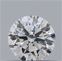 Natural Diamond 0.42 Carats, Round with Excellent Cut, F Color, SI2 Clarity and Certified by GIA