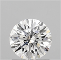 Lab Grown Diamond 1.04 Carats, Round with Ideal Cut, D Color, VVS2 Clarity and Certified by IGI
