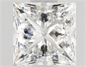 Natural Diamond 0.61 Carats, Princess with  Cut, F Color, VS1 Clarity and Certified by GIA
