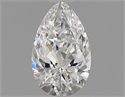 Natural Diamond 0.51 Carats, Pear with  Cut, F Color, SI1 Clarity and Certified by GIA