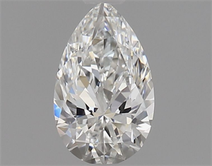 Picture of Natural Diamond 0.51 Carats, Pear with  Cut, F Color, SI1 Clarity and Certified by GIA