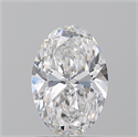 Natural Diamond 1.51 Carats, Oval with  Cut, E Color, SI1 Clarity and Certified by GIA