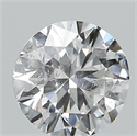 Natural Diamond 0.50 Carats, Round with Very Good Cut, D Color, I1 Clarity and Certified by GIA