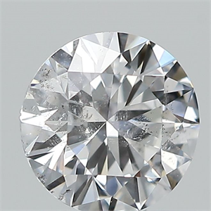 Picture of Natural Diamond 0.50 Carats, Round with Very Good Cut, D Color, I1 Clarity and Certified by GIA