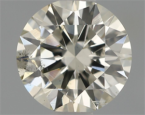 Picture of Natural Diamond 0.54 Carats, Round with Excellent Cut, J Color, SI2 Clarity and Certified by IGI