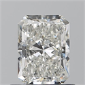 Natural Diamond 0.72 Carats, Radiant with  Cut, H Color, VVS1 Clarity and Certified by GIA