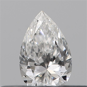 Picture of Natural Diamond 0.14 Carats, Pear with  Cut, E Color, VS2 Clarity and Certified by IGI