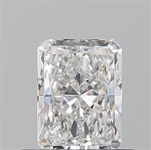 Picture of Natural Diamond 0.51 Carats, Radiant with  Cut, F Color, VVS1 Clarity and Certified by GIA