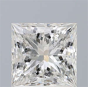 Picture of Natural Diamond 1.22 Carats, Princess with  Cut, F Color, SI2 Clarity and Certified by IGI