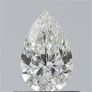 Picture of Natural Diamond 0.50 Carats, Pear with  Cut, H Color, VVS2 Clarity and Certified by GIA