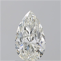 Natural Diamond 1.20 Carats, Pear with  Cut, I Color, SI1 Clarity and Certified by GIA