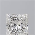 Natural Diamond 1.00 Carats, Princess with  Cut, E Color, VS2 Clarity and Certified by GIA