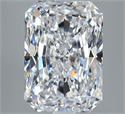 Natural Diamond 3.71 Carats, Radiant with  Cut, D Color, VS2 Clarity and Certified by GIA