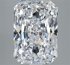 Picture of Natural Diamond 3.71 Carats, Radiant with  Cut, D Color, VS2 Clarity and Certified by GIA