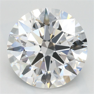 Picture of Lab Grown Diamond 3.58 Carats, Round with Ideal Cut, D Color, VVS1 Clarity and Certified by IGI