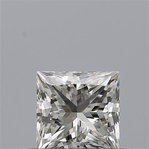 Picture of Natural Diamond 0.40 Carats, Princess with  Cut, G Color, IF Clarity and Certified by IGI