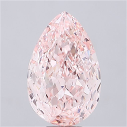 Picture of Lab Grown Diamond 11.21 Carats, Pear with  Cut, Fancy Vivid Pink Color, VS1 Clarity and Certified by IGI