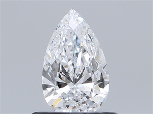 Picture of Natural Diamond 0.51 Carats, Pear with  Cut, D Color, VVS1 Clarity and Certified by GIA