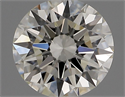 Natural Diamond 0.74 Carats, Round with Excellent Cut, H Color, IF Clarity and Certified by IGI