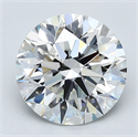 Natural Diamond 2.52 Carats, Round with Excellent Cut, H Color, VVS2 Clarity and Certified by GIA