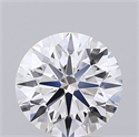 Lab Grown Diamond 1.54 Carats, Round with Ideal Cut, D Color, VS1 Clarity and Certified by IGI