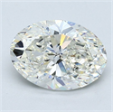 Natural Diamond 1.51 Carats, Oval with  Cut, I Color, VS1 Clarity and Certified by GIA