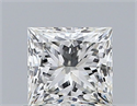 Natural Diamond 0.73 Carats, Princess with  Cut, J Color, VVS2 Clarity and Certified by GIA