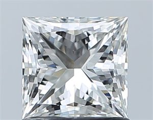 Picture of Natural Diamond 1.01 Carats, Princess with  Cut, G Color, VS2 Clarity and Certified by GIA