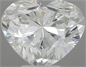 Natural Diamond 0.46 Carats, Heart with  Cut, H Color, SI1 Clarity and Certified by IGI