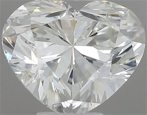 Picture of Natural Diamond 0.46 Carats, Heart with  Cut, H Color, SI1 Clarity and Certified by IGI