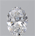 Natural Diamond 0.70 Carats, Oval with  Cut, D Color, VS1 Clarity and Certified by GIA