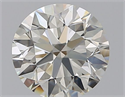Natural Diamond 1.01 Carats, Round with Excellent Cut, J Color, VS1 Clarity and Certified by GIA