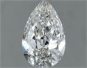 Natural Diamond 0.60 Carats, Pear with  Cut, H Color, SI1 Clarity and Certified by GIA
