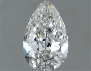 Picture of Natural Diamond 0.60 Carats, Pear with  Cut, H Color, SI1 Clarity and Certified by GIA