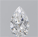 Diamante Natural 0.70 quilates, De pera , Color E, claridad VS2 y certificado GIA